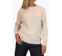 Paulo Due Long Sleeve Chenille Crew Neck Jumper In Beige Beige 10-14