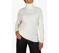 Paulo Due Long Sleeve Roll Neck Jumper Fluffy Knit In Cream Cream 10-14