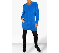Paulo Due Long Sleeve V-Neck Jumper Dress In Blue Blue 14-18