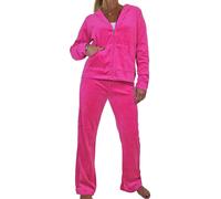 Paulo Due Luxury Velour 2 Piece Tracksuit In Pink Pink