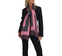 Paulo Due Oversized Wool Blend Pashmina Shawl Scarf In Charcoal Charcoal