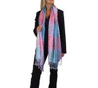 Paulo Due Paisley Design Pashmina-Style Scarf In Pink Pink
