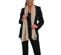 Paulo Due Silk Blend Scarf with Metallic Threads - Beige