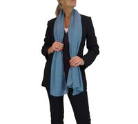 Paulo Due Silk Blend Scarf with Metallic Threads - Duck Egg Blue