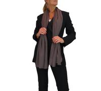 Paulo Due Silk Blend Scarf With Metallic Threads In Dark Brown Dark Brown