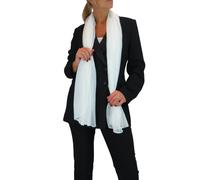 Paulo Due Silk Blend Scarf with Metallic Threads - Ivory