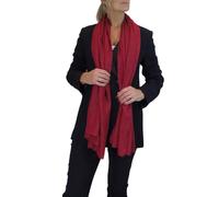 Paulo Due Silk Blend Scarf with Metallic Threads - Wine