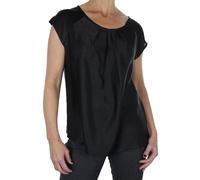 Paulo Due Silky Feel Textured Top In Black Black 10
