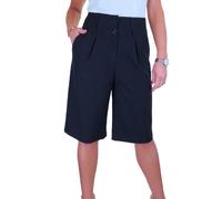 Paulo Due Smart Wide Leg Relaxed Fit Shorts In Navy Navy 20