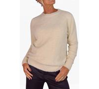 Paulo Due Textured Crew Neck Jumper In Beige Beige 14-18