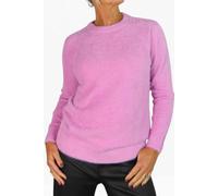 Paulo Due Textured Crew Neck Jumper In Pink Pink 10-14