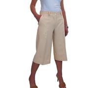 Paulo Due Wide Leg Pleated Culotte Trouser In Beige Beige 8