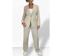 Paulo Due Women's 2 Piece Tailored Trouser Suit - 16 - Beige