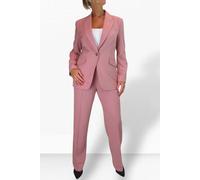Paulo Due Women's 2 Piece Tailored Trouser Suit - 16 - Dusty Pink
