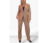 Paulo Due Women's 2 Piece Tailored Trouser Suit - 18 - Tan
