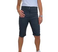 Paulo Due Women's Casual Stretch Knee Length Shorts - 10 - Mid Grey