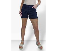 Paulo Due Women's Casual Turn Up Slim Fit Shorts - 20 - Navy