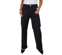 Paulo Due Women's Coloured Wide Leg High Waist Jeans | Ladies Stretch Denim Solid Colour Heavy Cotton Jeans, Comfort Denim