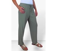 Paulo Due Women's Drawstring Elastic Waist Relaxed Fit Trousers - 14-16 - Olive