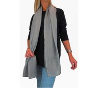 Paulo Due Women's Golden Shimmer Large Shawl Scarf in Grey Paulo Due Grey One Size