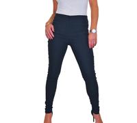 Paulo Due Women's High Waist Skinny Trousers - 16 - Navy