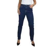Paulo Due Women's High Waisted Straight Leg Stretch Denim Jeans | Ladies 31" Leg Jeans UK, High Rise, Soft Stretch Denim