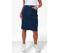 Paulo Due Women's Knee Length Denim Skirt - 10 - Dark Indigo