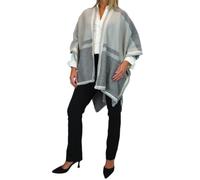 Paulo Due Women's Knitted Poncho Cape Open Front Blanket Cardigan | Ladies Soft Feel Shawl, Winter, Warm Heavy Knit, Longline