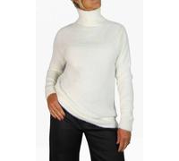 Paulo Due Women's Long Sleeve Roll Neck Jumper Fluffy Knit in Cream | Size: 14-18 Paulo Due Cream 14-18