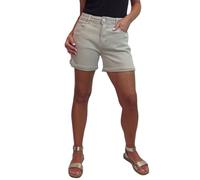 Paulo Due Women's Mid Rise Slim Fit Denim Shorts Beige 8-20 (16-18)