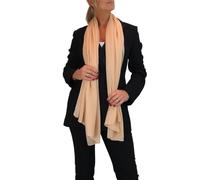Paulo Due Women's Silk Blend Scarf with Metallic Threads in Light Sand Paulo Due Light Sand One Size