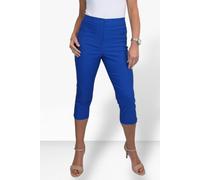 Paulo Due Women's Slim Fit Stretch Cropped Trousers - 10 - Royal