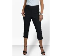 Paulo Due Women's Slim Fit Stretch Cropped Trousers - 20 - Black
