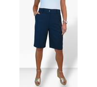 Paulo Due Women's Smart Pleated Tailored Shorts - 10 - Navy