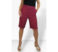 Paulo Due Women's Smart Pleated Tailored Shorts - 14 - Burgundy