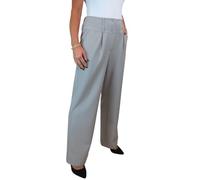 Paulo Due Women's Smart Wide Leg Office Trousers with Pockets | High Waisted Formal Trousers, Ladies Office Wear / Workwear