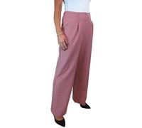 Paulo Due Women's Smart Wide Leg Office Trousers with Pockets Pink (20)