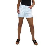 Paulo Due Women's Summer Slim Fit Chino Hotpant Shorts White 10-22 (22)
