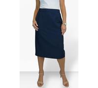 Paulo Due Women's Tailored Midi Pencil Skirt - 10 - Navy