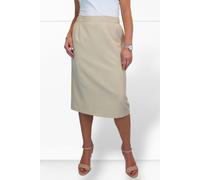Paulo Due Women's Tailored Midi Pencil Skirt - 22 - Beige