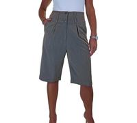 Paulo Due Women's Tailored Wide Leg Knee Shorts - 18 - Mid Grey