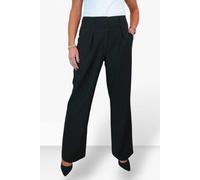 Paulo Due Women's Tailored Wide Leg Office Trousers - 20 - Black