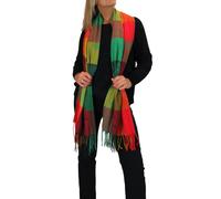 Paulo Due Wool Blend Pashmina Scarf With Floral Details Multi
