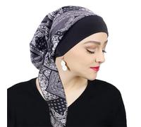 PAULOF PENG Women's Summer Headscarf with Comfortable Elasticity, Chemo Related Hair Loss Headwear, Head Scarves for Women / Cancer Patient Pirate Hat Print, 1, One Size