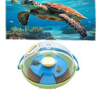 PAULOZYN 3 in 1 Tortoise Incubator, Portable Reptile Breeding Box, Holds 6 Turtle Eggs, 360-Degree Observation