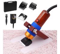 PAULOZYN Carpet Trimmer Tufting Rug Clippers Kits Carpet Carving with Shearing Guide Electric Speed Adjustable Low Noise for Clean Handmade Rug Keep Tufted Rug Surface Uniform, 200W