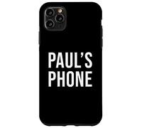 Paul's Phone Black White Name Paul Case for iPhone 11 Pro Max