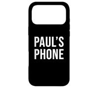 Paul's Phone Black White Name Paul Case for iPhone 17 Pro Max