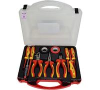PaulStore 11PCS Electricians Screwdriver Set Electrical Fully Insulated Tool W/Kit Case