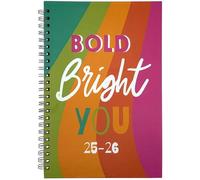 PaulStore 2025-2026 A5 WTV Academic Fantasy Organiser - Foil Finish Diary A5 Week To View Diary for Year Planner for Business, Office, Home, Appointments (Keep Going)